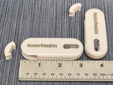 2 x Hunter Douglas Spring Loaded Cord Tensioner White for Roller Shades 1"x3"