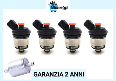 4 Injektor LPG Für Landi Renzo Stopfen Orange Stecker Bosch Med Neu Für Opel