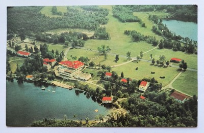 Lake Tarleton Club in White Mountains in Pike New Hampshire NH 1965 Postcard K8