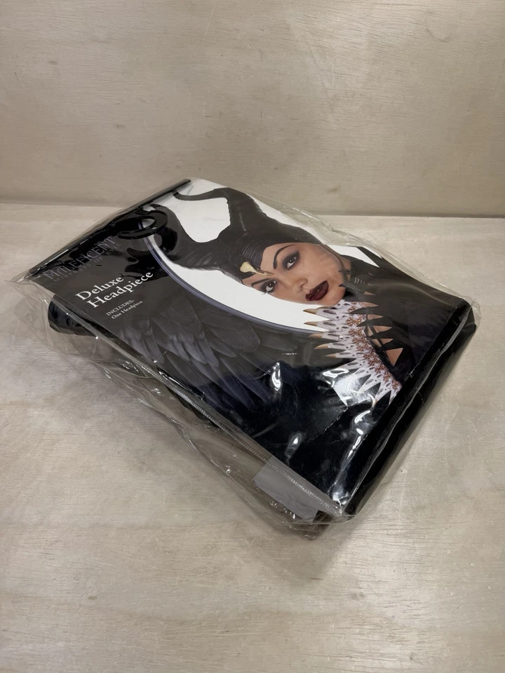 Disney Disfraz Maléfica Bruja Mujer’s Cuernos Negros Juegos con disfraces Máscara Halloween Sombrero Foto 3 de 4