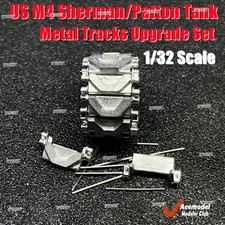 1/32 US M4 Sherman/Patton Tank Metal Tracks U...