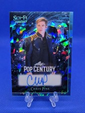 2026 Leaf Metal Pop Century CHRIS PINE Sci-Fi AUTO Blue Ice /5 Star Trek RARE