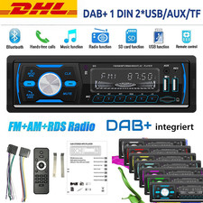 DAB+ Autoradio RDS AM FM 2x USB Freisprecheinrichtung SD AUX IN 1 DIN Bluetooth
