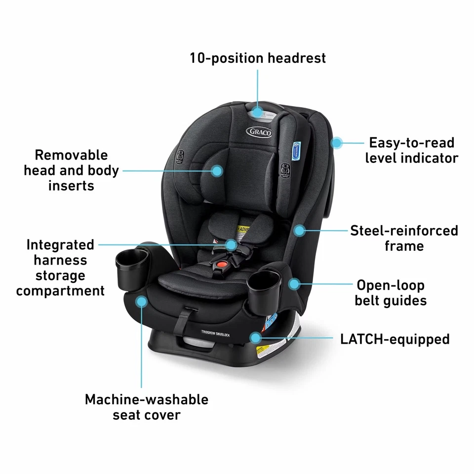 Asiento de coche convertible 3 en 1 Graco Triogrow Snuglock, Warren Foto 2 de 4