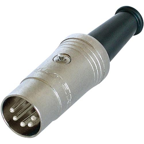 5 Pin 180° 180 Degree DIN Plug Audio with Rubber Boot *