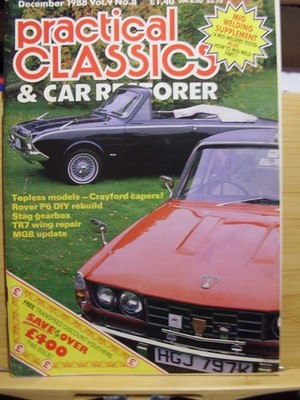 CAR AUTO MAG PRACTICAL CLASSICS DECEMBER 1988 STAG JAGUAR MK2 ROVER P6 MGB TR7