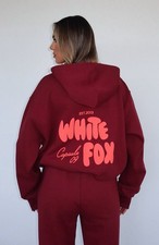 White Fox Boutique Capsule 09 Hoodie - Burgundy, XXS/XS