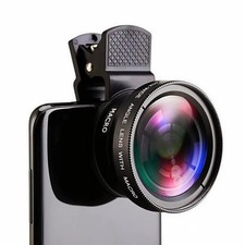 2 in 1 Phone Camera Lens 0.45X Wide Angle Macro Lens for Android iPhone Smartp