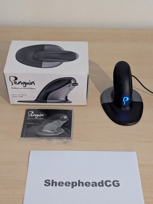 Posturite Pinguin beidhändig ergonomische vertikale Maus klein - sehr guter Zustand & getestet