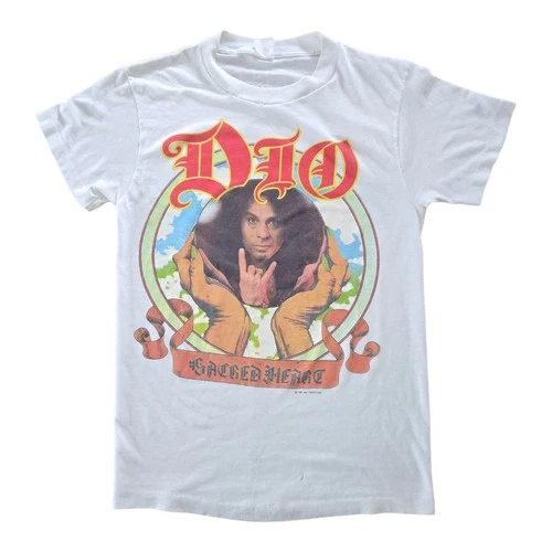 Vintage 1980s Dio "Sacred Heart Tour 1985" Graphic T-shirt. 1980s vintage concert t-shirt, vintage, single stitch, B+ condition