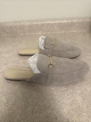MUSSHOE Mules for Women Sz 10.5 Light Purple Suede Slip-On Loafers New
