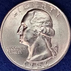 1953-D Washington Quarter 90% Silver Choice BU