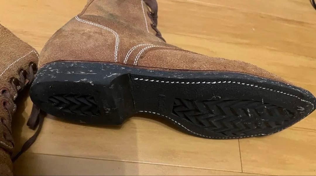 Vintage Clinch Leather Yeager Brown Boots, Size US 11 image 5
