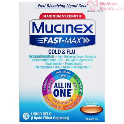 #ad Mucinex Fast Max Cold And Flu 10 Liquid Gels New In Box $5.95