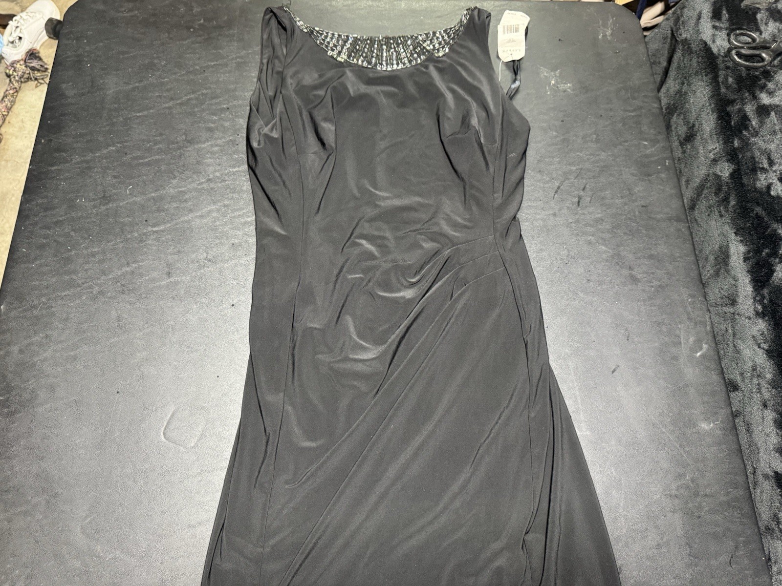 Ralph Lauren black beaded dress Size 8 #glamour #eveningwear