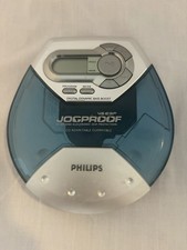 Philips Jogproof Portable CD Player 45 ESP Blue Model AX5111/17 Works