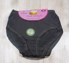 6 Pack Ladies Briefs Maxi, 100% Cotton Full Comfort Fit Underwear, Size 10-24