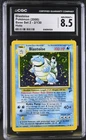 CGC 8.5 NM/MINT+ Blastoise 2/130 Base Set 2 Holo Swirl Pokemon Card