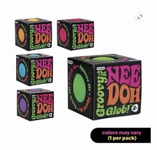 NeeDoh Groovy Glob Classic Squishy Stress Ball In ORANGE , GREEN OR PURPLE
