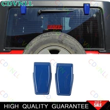 For Jeep Wrangler JK 08-17 Bright Blue Tailgate Rear Window Liftgate Hinge Cover