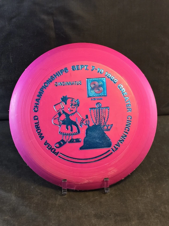 DGA Streamliner Powerdriver 1988 PDGA World Championships Disc Golf Mid - Image 2 of 4