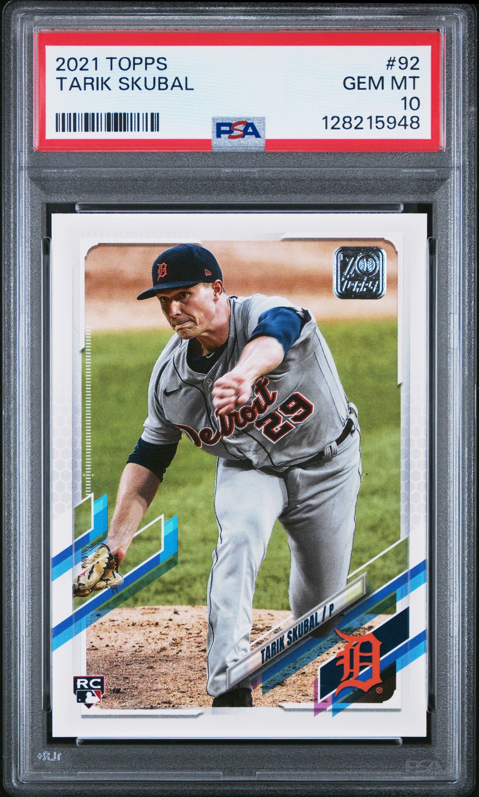 2021 TOPPS TARIK SKUBAL #92 PSA 10
