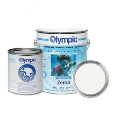 Olympic Pool Paint - Zeron - White - 1 Gallon - two-part epoxy swimming pool ...