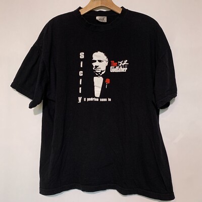 The Godfather Sicily Il Padrino Sono Io Black Graphic Movie T