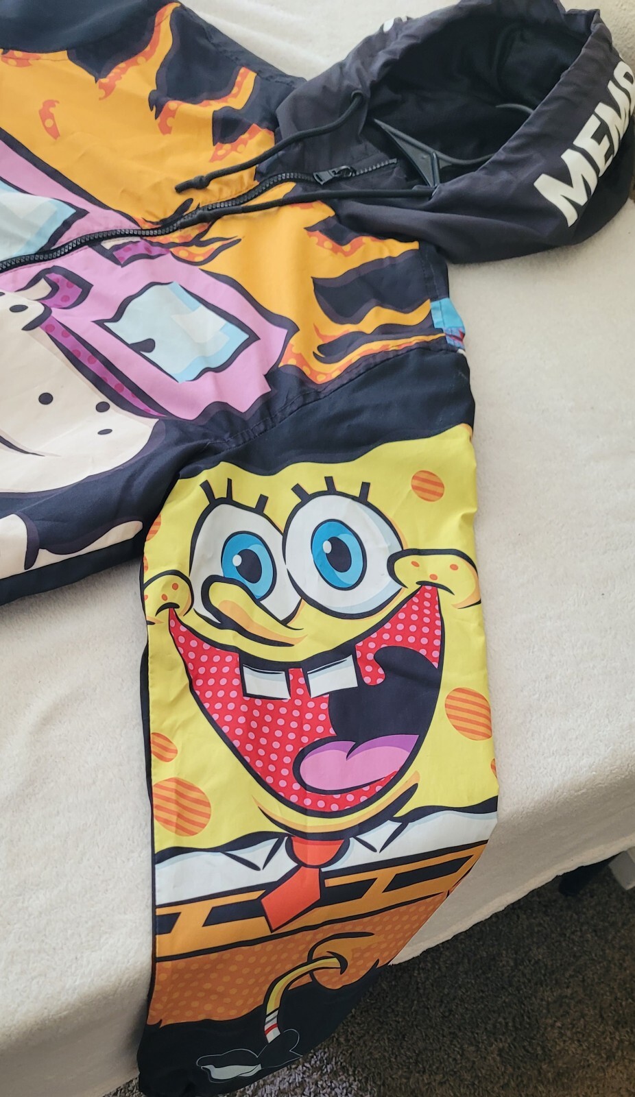 Members Only x Nickelodeon Rugrats SpongeBob Size Small Full Zip Jacket Unisex image 7