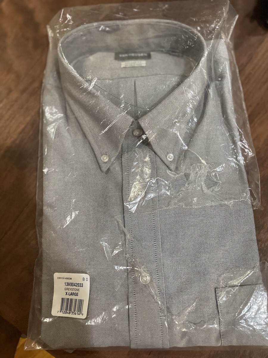 Van Heusen Men's Slim FIT Dress Shirt Flex Collar Stretch Sz XL | eBay