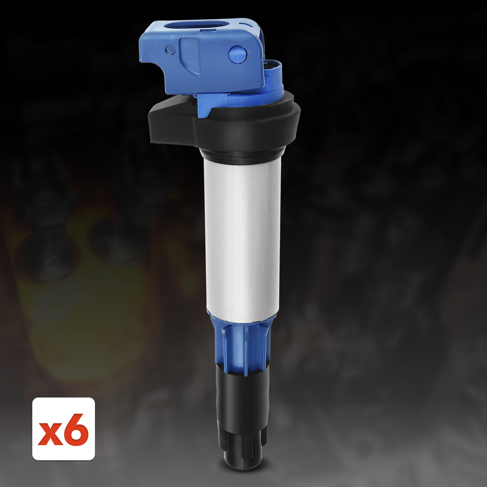 6x Blue Ignition Coil & 6x Iridium Spark Plug Kit for BMW 320i 330Ci Rolls-Royce
