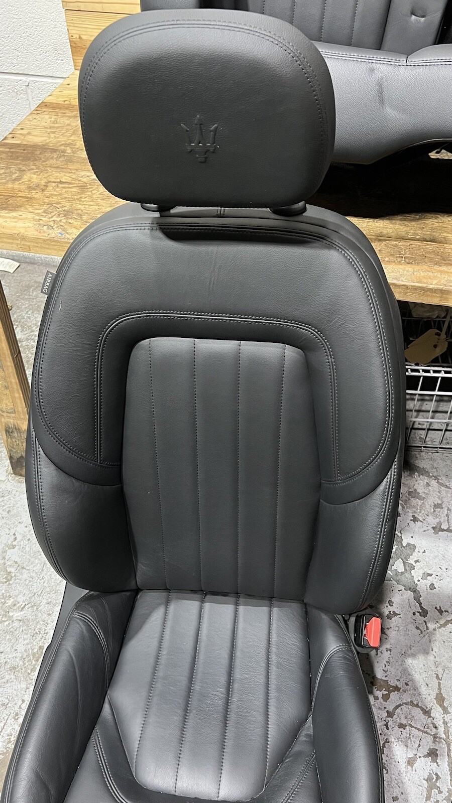 💥OEM 2014-2020 MASERATI QUATTROPORTE COMPLETE SEAT SET FRONT REAR LEATHER BLACK