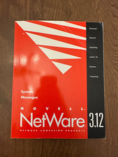 Novell Netware 3.12 System Messages Vintage 1993 Manual
