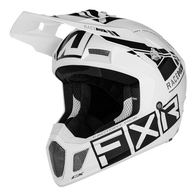 FXR Clutch CX Pro MIPS Offroad MX Motocross White Greyscale Helmet 2XL