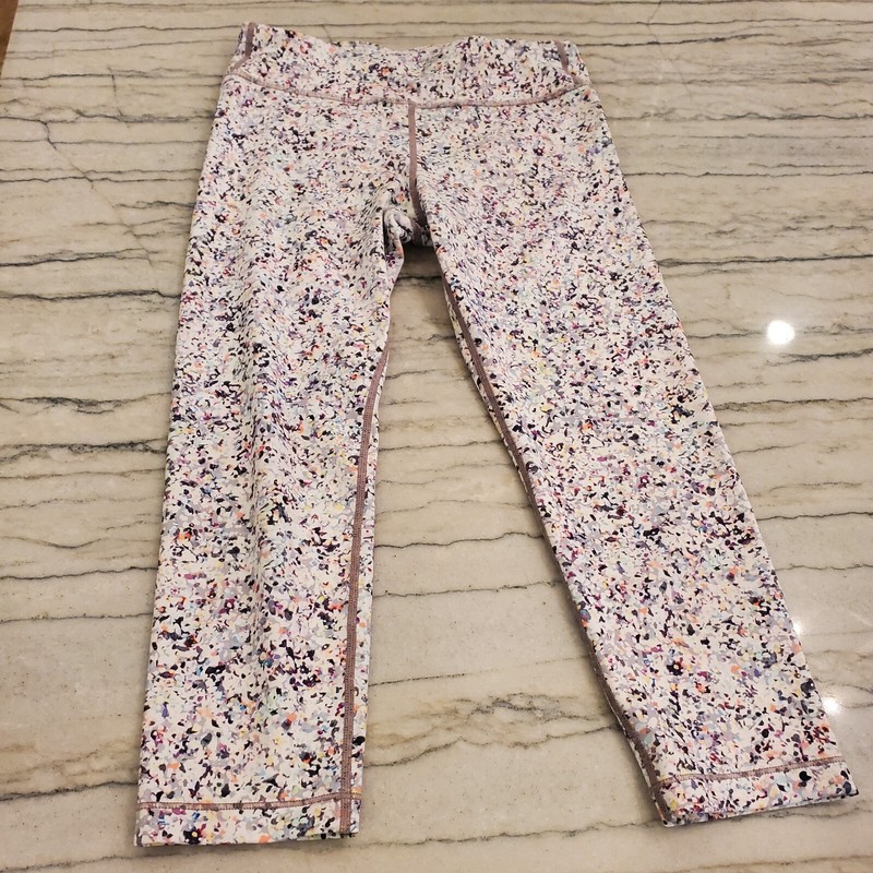 Athleta Girl Chit Chat Capri Printed Leggings Size L 12