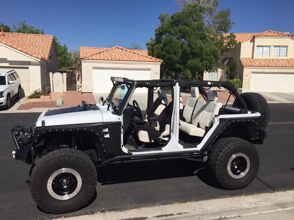 Smittybilt XRC Front & Rear Corner Armor Set for 2007-2017 Jeep Wrangler JK 4dr - Imagem 4 de 4