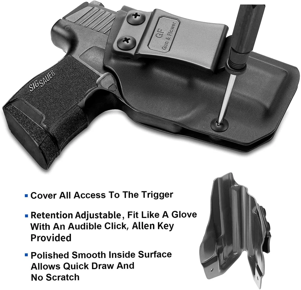 IWB Kydex Holster for Sig Sauer P365 XL Handgun Concealed Carry IWB Waistband - Image 2 of 4