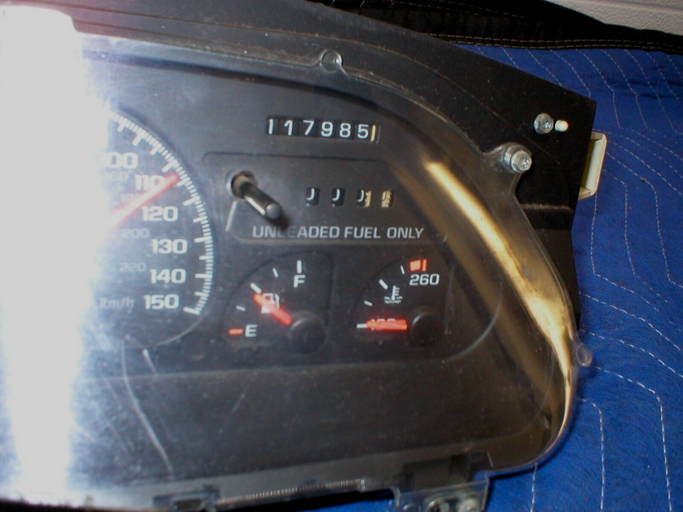 1993-96 Gm Camaro Z28 SS Instrument Gauge Cluster Speedometer 150mph ...