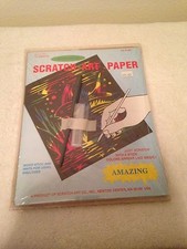 NEW SEALED SCRATCH-ART PAPER MULTI-COLOR