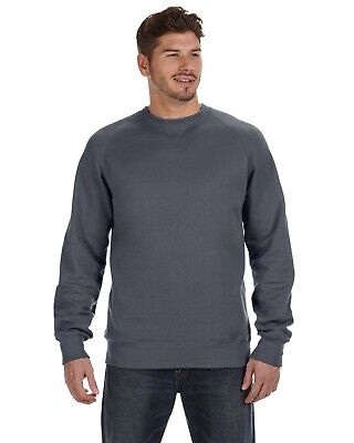 Hanes Nano Crewneck Raglan sleeve Mens Sweatshirt N260 S-3XL Tag-free neck label