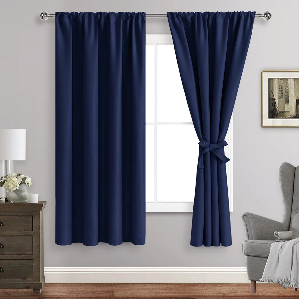 Blockout Pencil Pleat Curtains Blackout Drapes 3 Layer Thermal Insulated 1PC - image 4 of 4