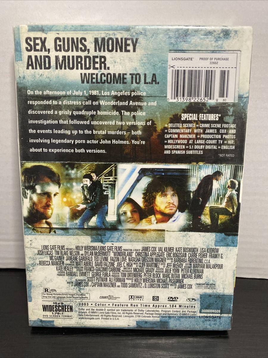 WONDERLAND (DVD, 2003) WIDE SCREEN - NEW/SEALED Val Kilmer Kate