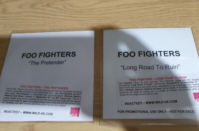 FOO FIGHTERS ~'The Pretender'~RARE UK Sony 1 Track CD 'PROMO ONLY' + Long Rd To.
