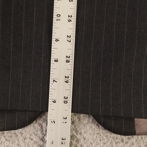 Gianfranco Ruffini Suit M Gray Pinstripe 100% Wool Worsted Twill 43R 35x29 - Picture 12 of 23