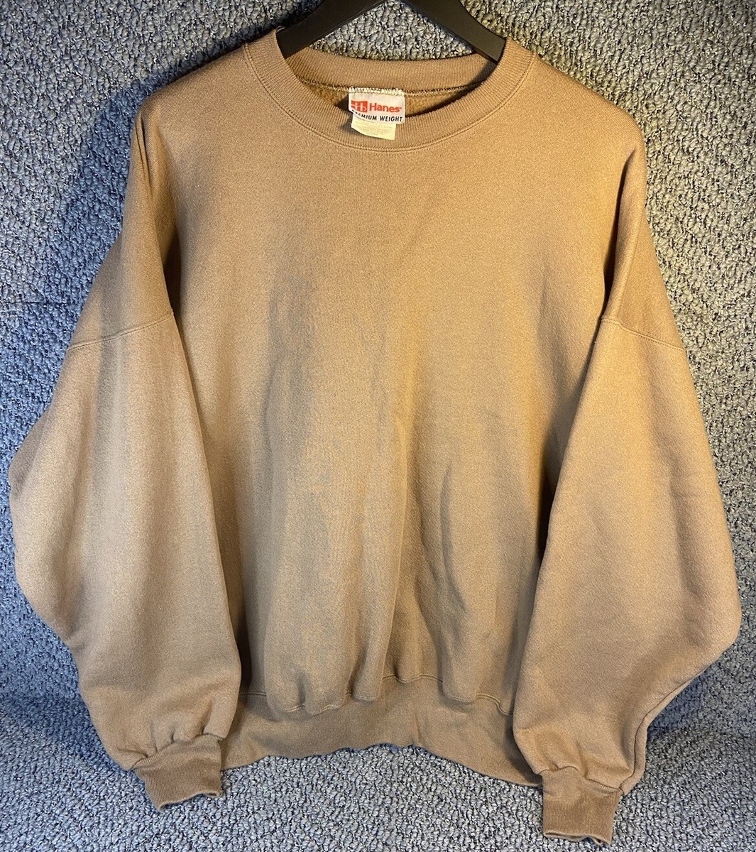 90s USA製 Hanes Premium Weight スウェット 2XL Vintage Hanes Premium Weight Sweatshirt Heavyweight 90s Blank