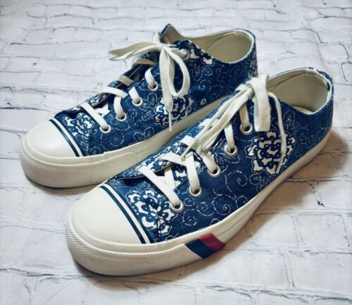 Pro Keds Classic Royal Lo Men’s Size 11 Blue Floral Print Sneakers Shoes Canvas