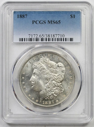 1887 $1 PCGS MS 65 Morgan Silver Dollar
