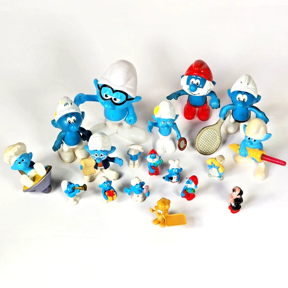 Bundle of 18 Vintage Peyo Smurfs - Mcdonald's, Burger King and More Rare Lot - Image 2 of 4