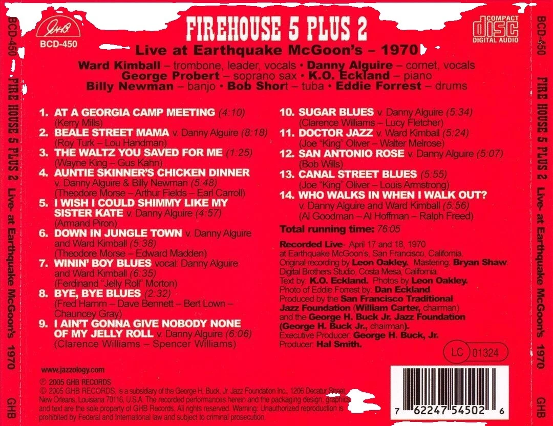 Estación de bomberos CD de música de jazz