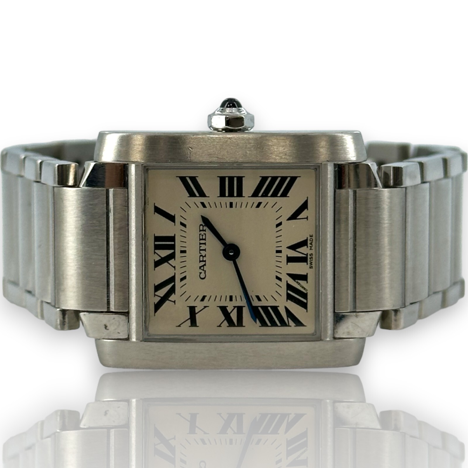 Cartier Tank Francaise 25mm 3751 WSTA005 2021 B&P Steel Watch